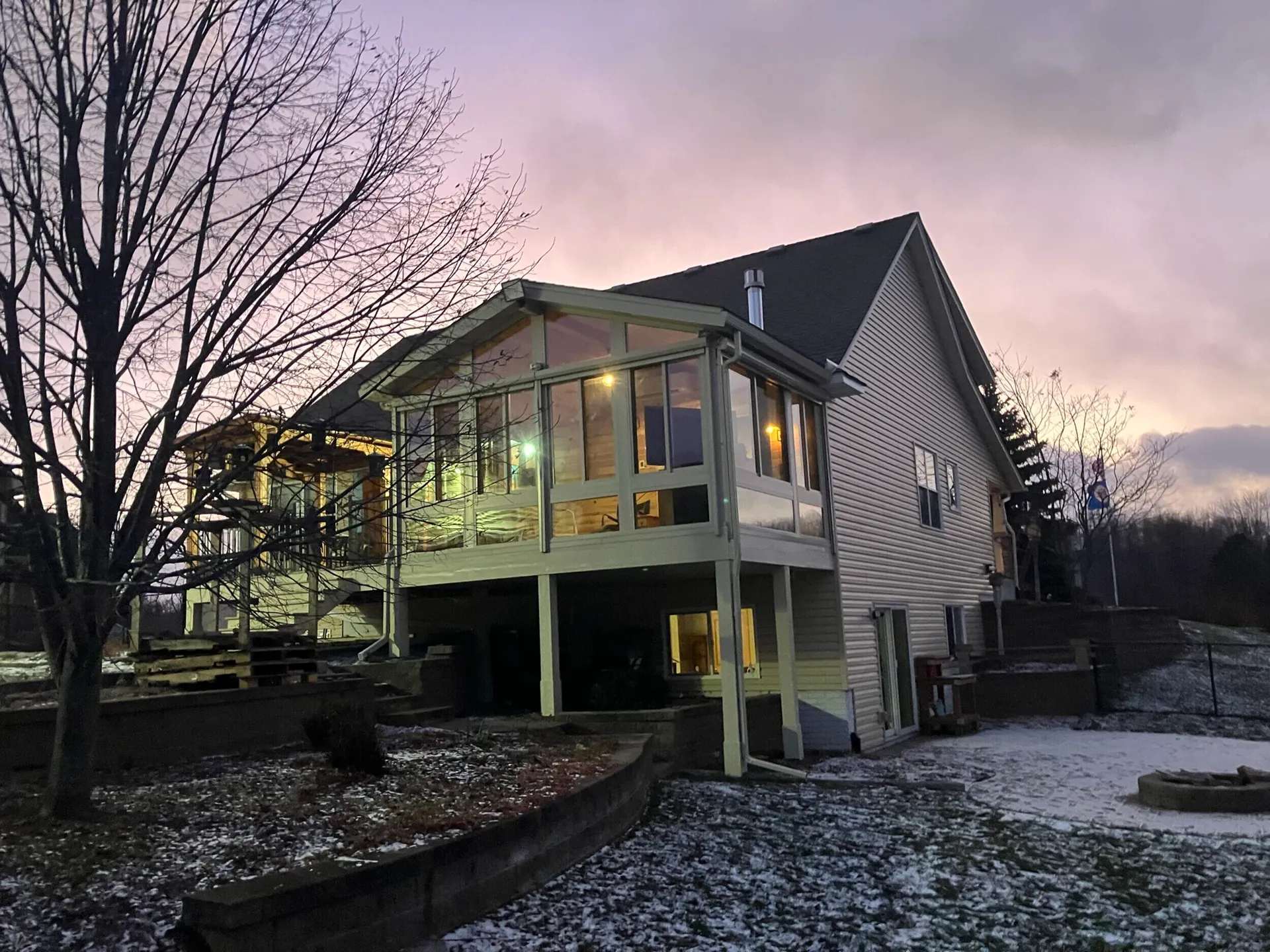 Minnesota Winter Sunroom